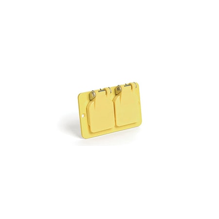 Woodhead Box Cover, Outlet Box Type, Nylon, Duplex Receptacle Cover Type 3056